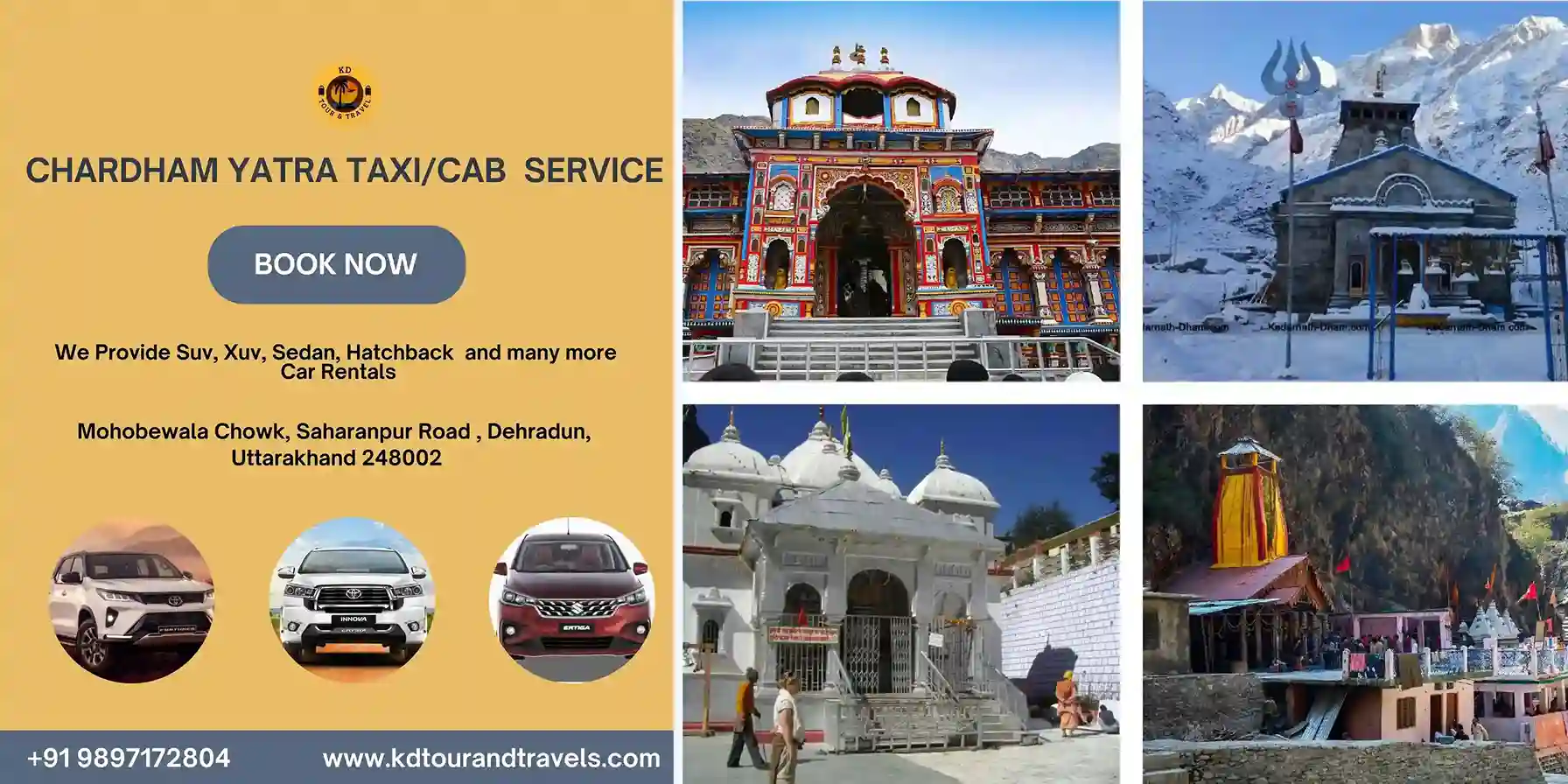 Chardham Yatra Cab From Dehradun